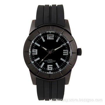Fashion Alloy Watches with Silicone Band